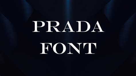 real prada font